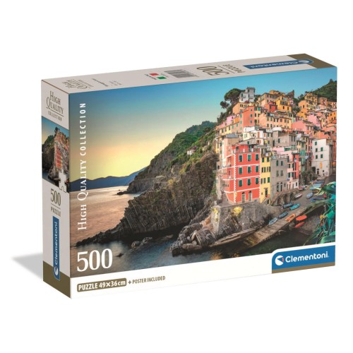 Cities Riomaggiore Italy 500-piece Compact Puzzle Clementoni