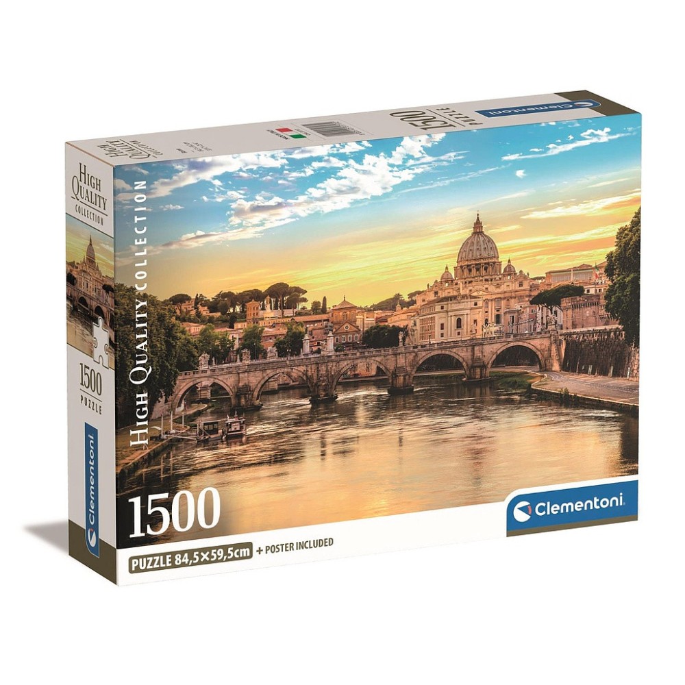 Cities Rome Italy 1500-piece Compact puzzle Clementoni