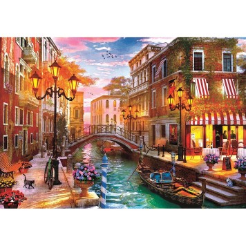 Cities Venice Sunset Italy 500 pcs Compact puzzle Clementoni