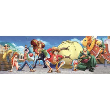 One Piece 1000-piece panoramic Compact puzzle Clementoni