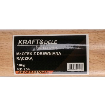Młotek z drewnianą rączką 10kg KD254