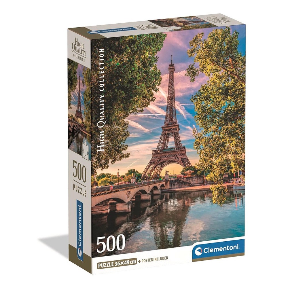 Cities Along the Seine Paris 500 piece Compact puzzle Clementoni