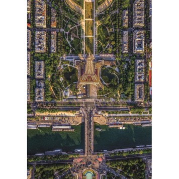 Cities Flying Over Paris 1500-piece Compact Puzzle Clementoni