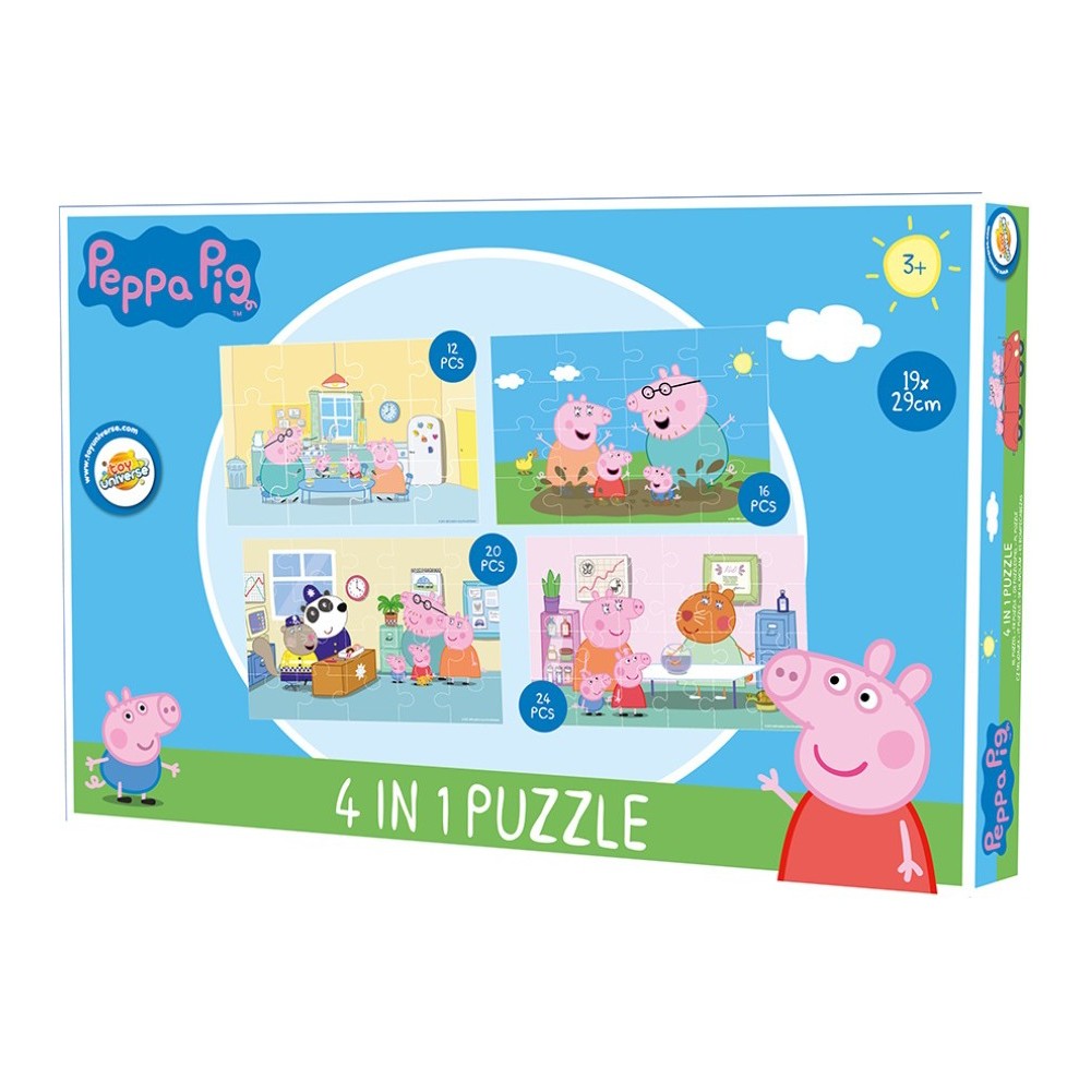 Peppa Pig 4-in-1 Puzzle