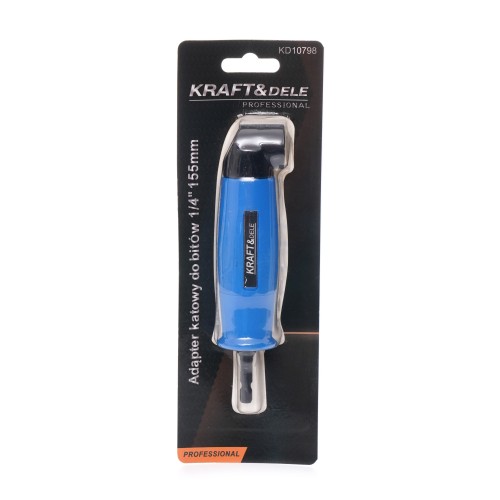 Adapter kątowy 90 °C HEX 1/4" 155mm  na wkrętarkę KD10798