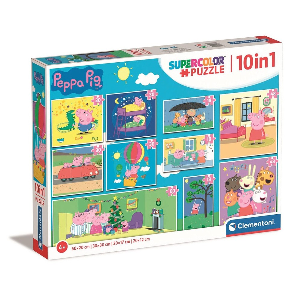 Peppa Pig Life 10 in 1 puzzle Clementoni