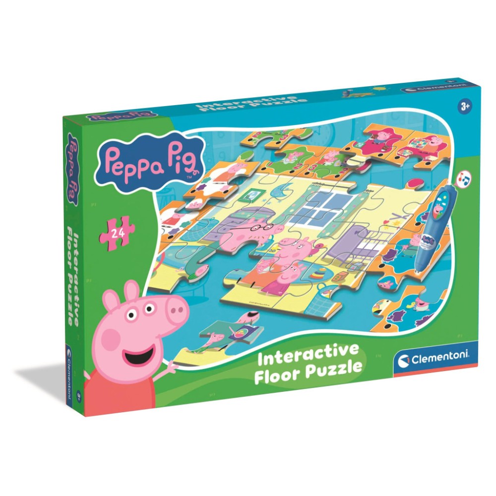 Peppa Pig Reading interactive 24-piece puzzle Clementoni