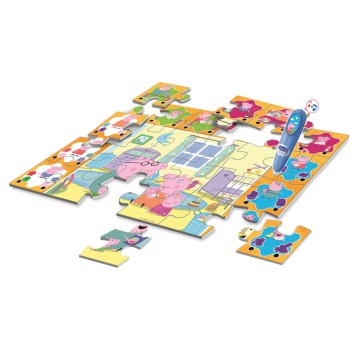 Peppa Pig Reading interactive 24-piece puzzle Clementoni
