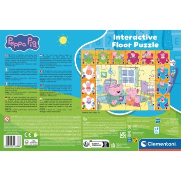 Peppa Pig Reading interactive 24-piece puzzle Clementoni