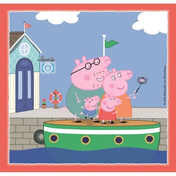 Peppa Pig Relaxing 3x48 Piece Puzzle Clementoni