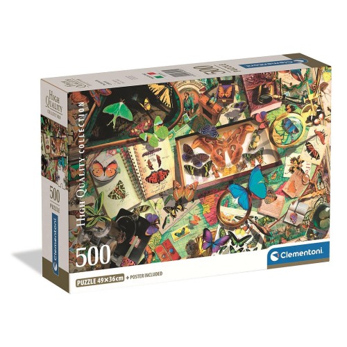 Butterfly Collector 500 piece Compact puzzle Clementoni