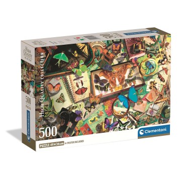 Butterfly Collector 500 piece Compact puzzle Clementoni