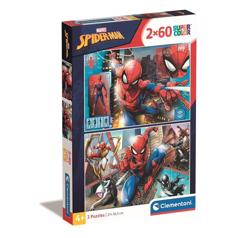 Spiderman Partners in Suits 2x60 piece puzzle Clementoni