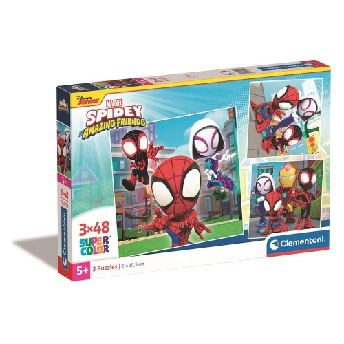 Spiderman Spidey 3x48 piece puzzle Clementoni
