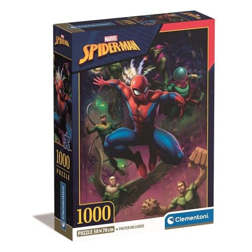 Spiderman 1000 piece Compact puzzle Clementoni