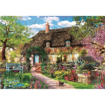 Cities Magic Garden Old Cottage 1000-piece Puzzle Clementoni