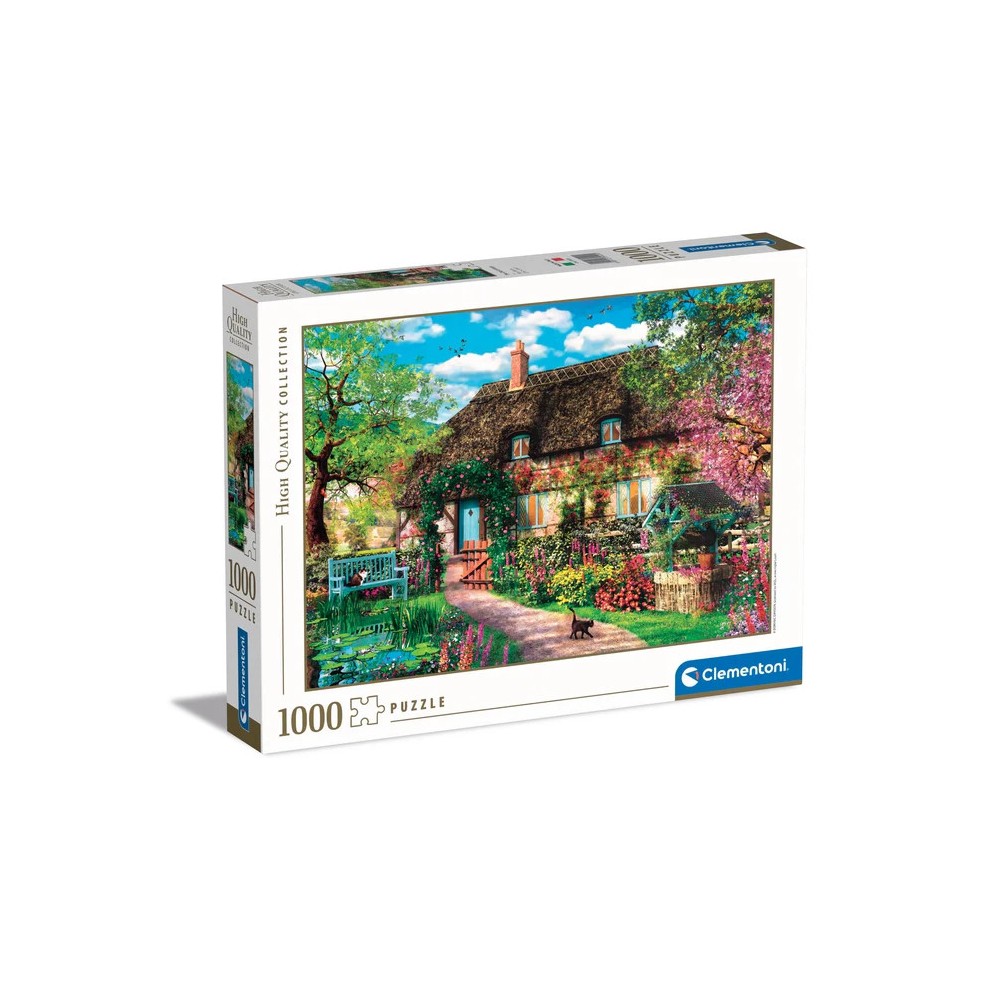 Cities Secret Garden Old Cottage 1000-piece Puzzle Clementoni