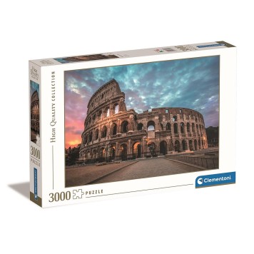 Cities Colosseum Sunrise Rome 3000-piece puzzle Clementoni
