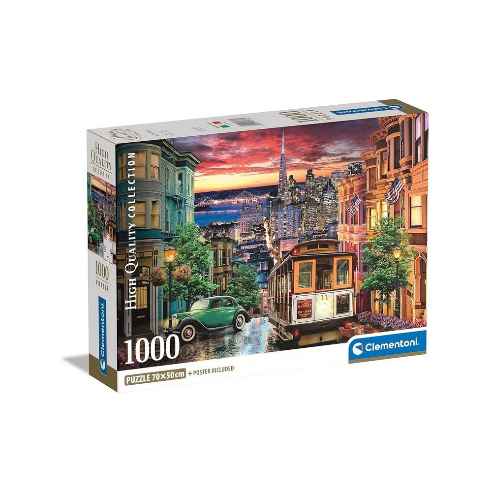 Cities San Francisco 1000-piece puzzle Clementoni