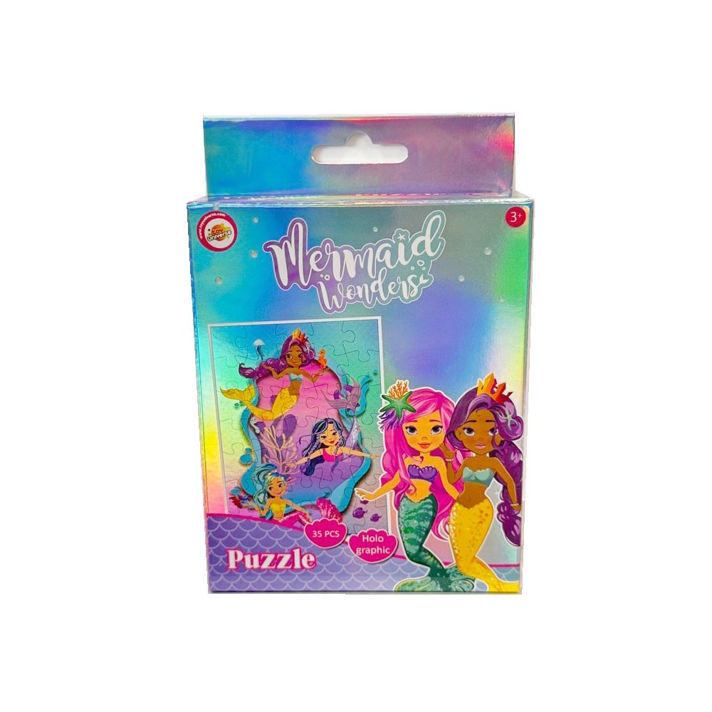 Mermaid Shell hologram mini puzzle 35 pieces