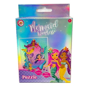 Mermaid Shell hologram mini puzzle 35 pieces