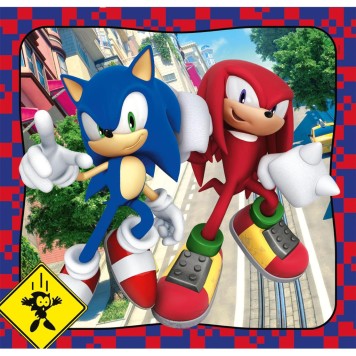 Sonic the Hedgehog Doctor Eggman 3x48 pieces puzzle Clementoni