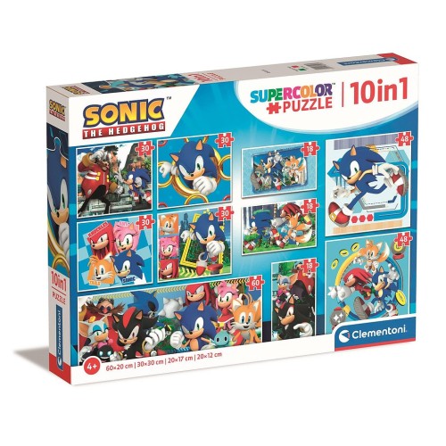 Sonic the Hedgehog Heroes Rivals 10 in 1 puzzle Clementoni