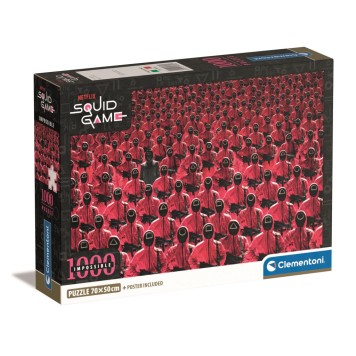 Squid Game Impossible 1000 piece Compact puzzle Clementoni
