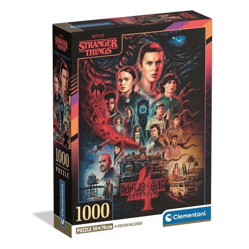 Stranger Things Darkness Rises 1000 piece Clementoni puzzle Compact