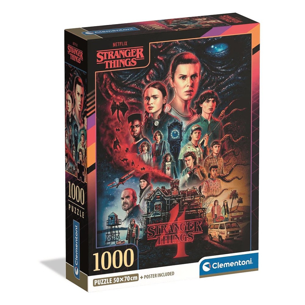 Stranger Things Darkness Rises 1000 piece Clementoni puzzle Compact