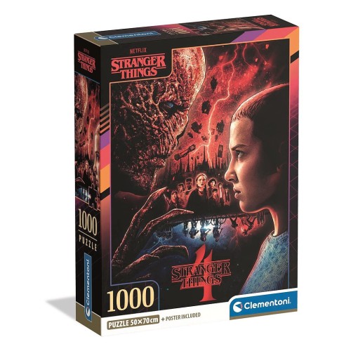 Stranger Things Eleven vs. Vecna 1000 piece Clementoni puzzle Compact