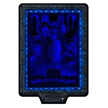 Stranger Things The Demogorgon 520-piece puzzle with LED frame Clementoni