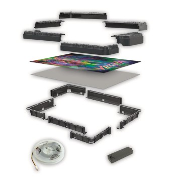 Stranger Things The Demogorgon 520-piece puzzle with LED frame Clementoni