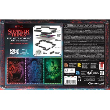 Stranger Things Upside Down 520-piece puzzle with LED frame Clementoni
