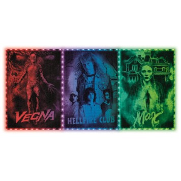 Stranger Things Vecna's Curse 520-piece puzzle in LED frame Clementoni
