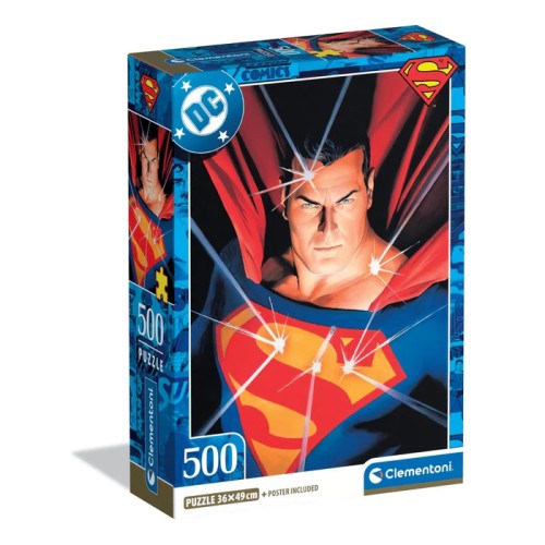 Superman Epic Hero 500-piece Compact puzzle Clementoni