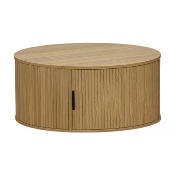 Table basse bois naturel D80x35,5cm