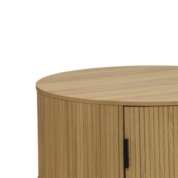 Table basse bois naturel D80x35,5cm