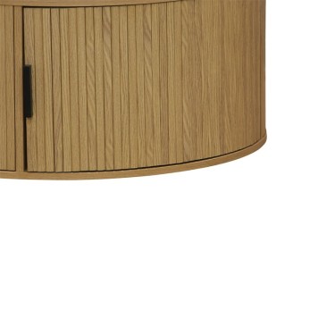 Table basse bois naturel D80x35,5cm