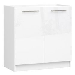 SZAFKA KUCHENNA POD ZLEWOZMYWAK OLIWIA S 80cm BIAŁA-BIAŁY POŁYSK
