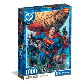 Superman Planet 1000-piece Compact puzzle Clementoni