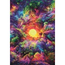 Colour Psychedelic jungle 500-piece Compact puzzle Clementoni