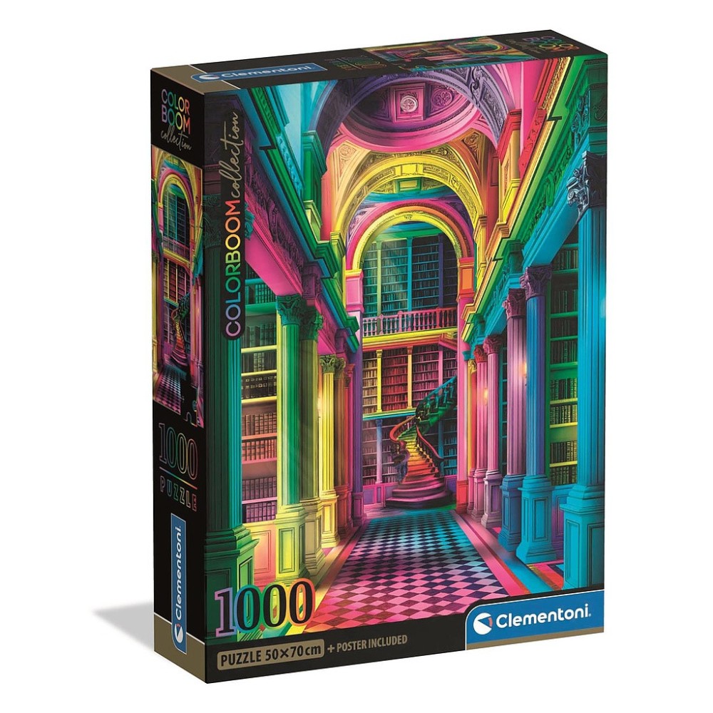 Colour Colorboom library 1000-piece Compact puzzle Clementoni