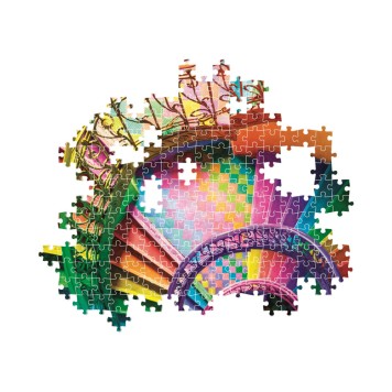 Colour Curly Tails Colorboom Staircase 500-piece Compact Puzzle by Clementoni