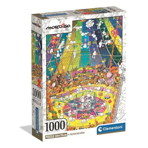 Colour Mordillo 1000-piece Compact Puzzle Clementoni