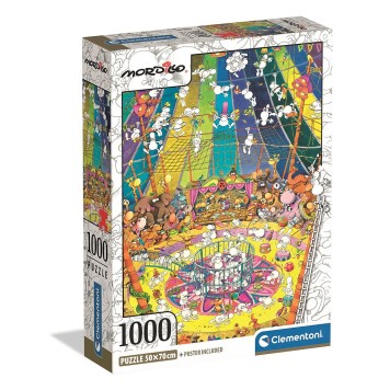 Colour Mordillo 1000-piece Compact Puzzle Clementoni