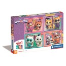 SuperKitties Hero 4 in 1 Puzzle Clementoni