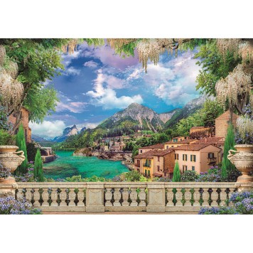 Cities Lush Terrace Landscape 3000-piece puzzle Clementoni