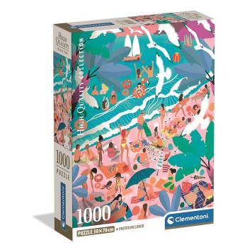 Colour Sunday Seaside 1000-piece Compact Puzzle Clementoni