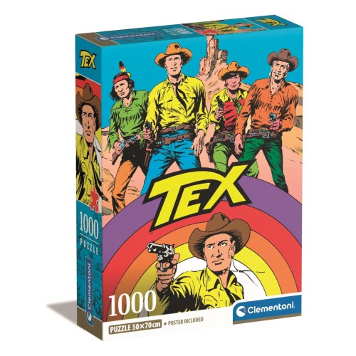 Anime Rainbow Tex Willer 1000-piece Compact puzzle Clementoni
